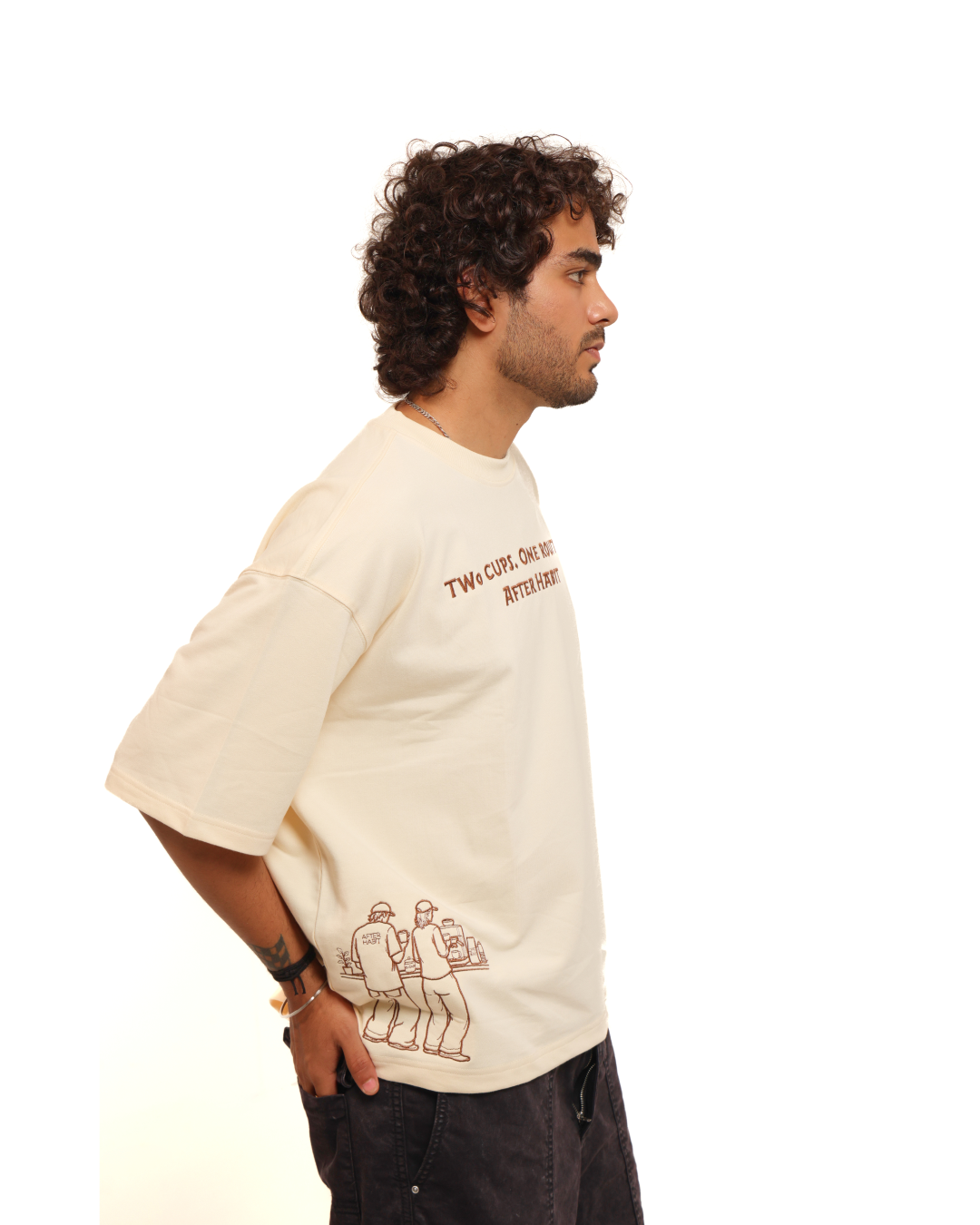 Two Cups. One Routine | Boxy Fit T-Shirt